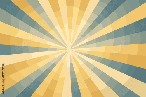 Sunburst vector light central illustration smooth design rayburst creating expanding geometry radiant