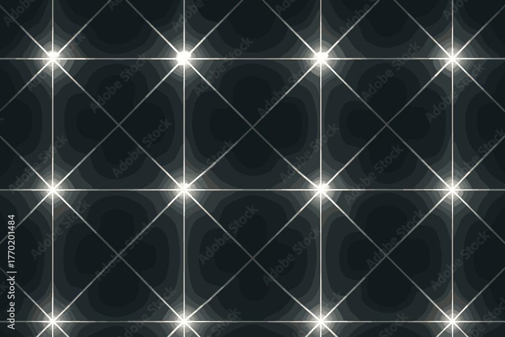 Obraz premium Harmony precise beam illustration structure modular vector abstract geometric light intersections luminous