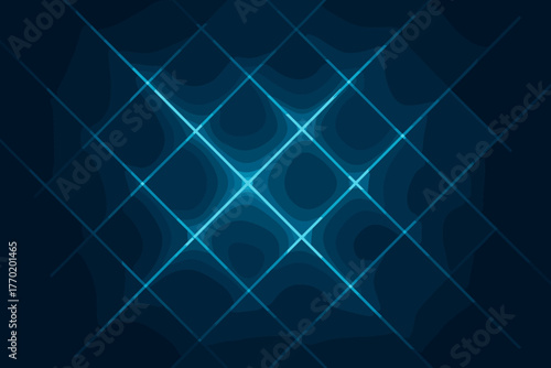 Grid glowing minimalistic illustration diagonally made depth geometric light matrix patterns vector