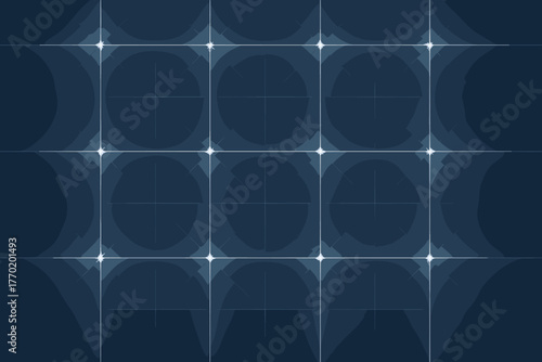 Linear illustration beam balance vector light forming variation intersections glow geometric grid