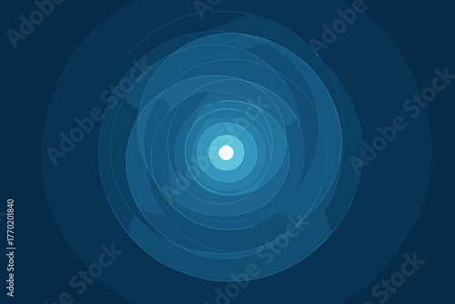 Vector point around luminous soft highlights orbital arcs artistry forming illustration abstract