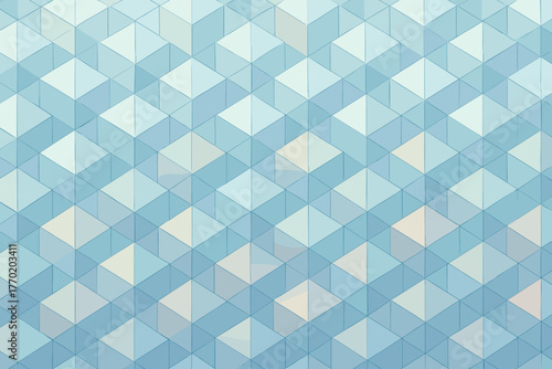 Rows symmetrical crystalline prisms prism rhythm network vector grid illustration translucent angular