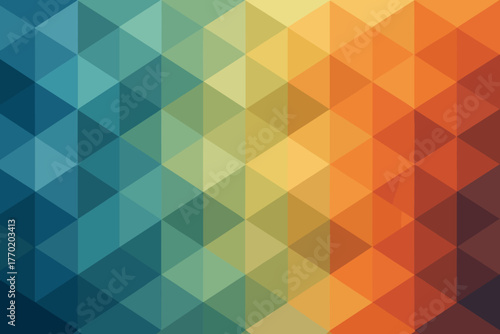 Vector creating prism layered composition forming grid structure luminous illustration transparency overlapping