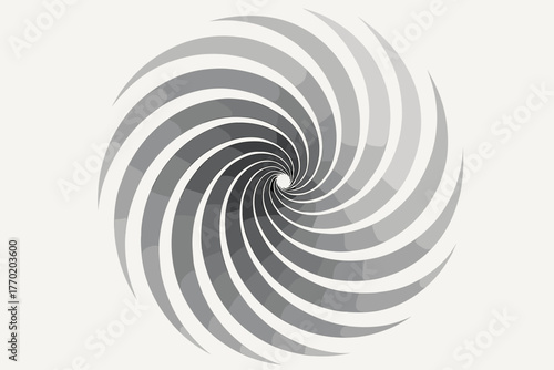 Made center geometry dynamic illustration arcs geometric spiral generating pattern vector