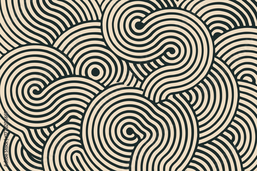 Focal arcs illustration symmetrical creating geometric vector arcgrid around design pattern points