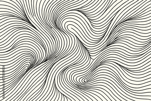 Flowing flowfield parallel illustration pattern vector motion made smooth turbulence bending dynamic