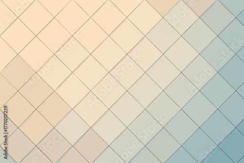 Clean vector illustration composed light grid shapes under forming intersecting repeating diamond