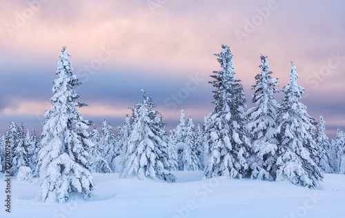 sunset in the mountains