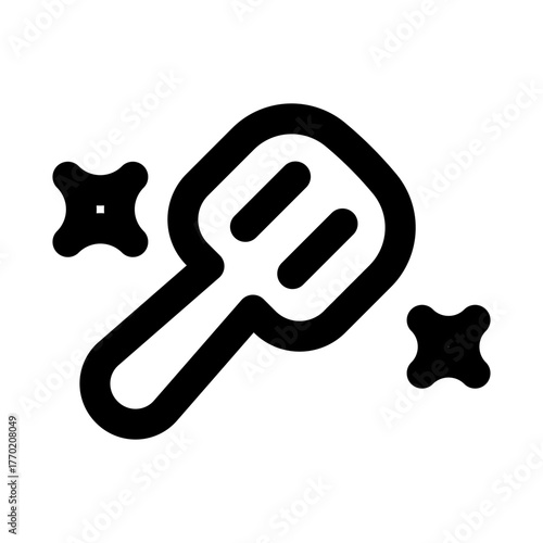 Spatula stylish modern icon set showcasing kitchen utensils, cooking tools, and culinary essentials