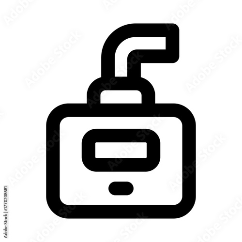 Electric Meter Icon representing power measurement, energy consumption, and utility monitoring