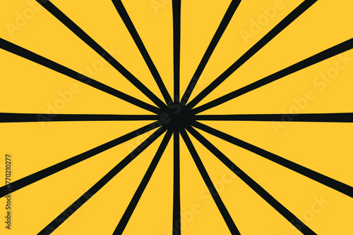 Evenly vector illustration design outward lightburst beams geometric extending canvas simple across