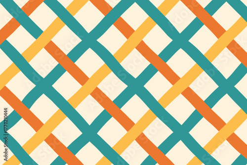 Illustration geometry vector tiling flowing ribbonnet texture seamless crossing balanced soft abstract