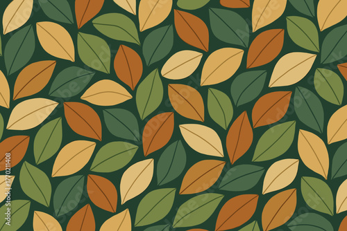 Mosaic botanical enhancing geometric structure palette leaf vector arrangement surface illustration
