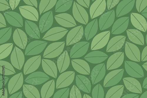 Vector composed illustration into leaf pattern moss mosaic harmony jade nature
