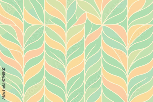 Pattern gradients form leaf segments mosaic vector symmetry where grid illustration flow