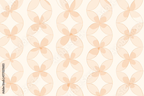 Linear circles illustration composed shadow contours vector gradients light petalring floral elegance