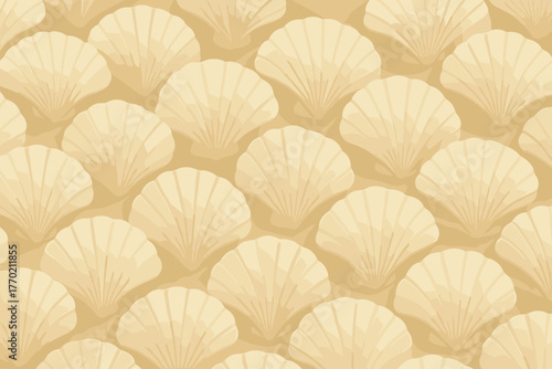 Hues formation vector light soft layered arranged illustration reflections seashell pattern imitating
