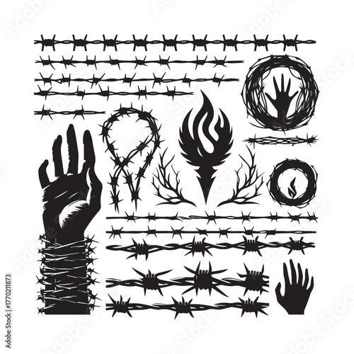 Barbed Wire Types, Razor Wire Designs, Security Fence Wire Collection