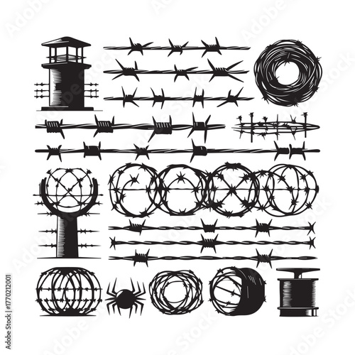 Barbed Wire Types, Razor Wire Designs, Security Fence Wire Collection