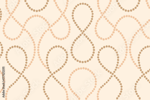 Surface arrangement vector delicate bead simple smooth symmetry beadchain looping illustration form