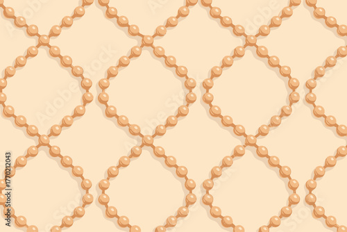 Pattern soft illustration bead arrangement vector reflections glossy small emphasizing lattice