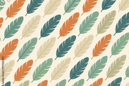 Orientation dynamic feather yet illustration balanced alternating diagonal vector lines stylized pattern