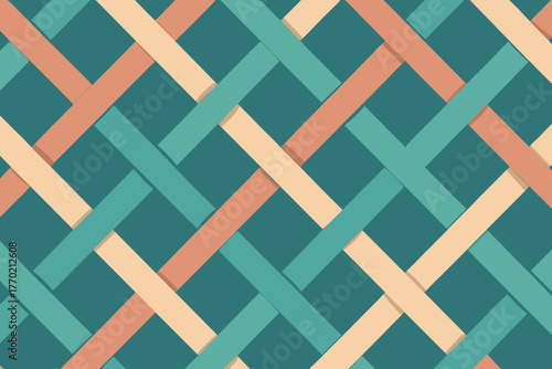 Vector modern clean illustration fluid effect diagonally geometric woven polygon composition weave