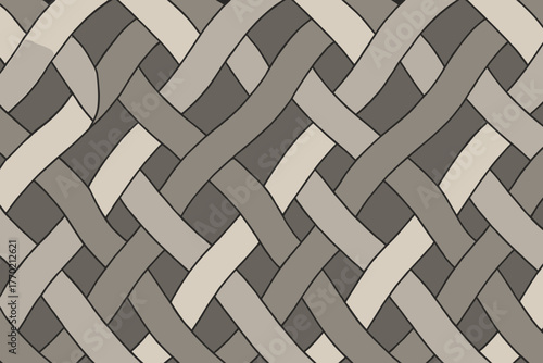 Polygons geometry geometric polygon curved illustration from smooth vector modular braid monochrome