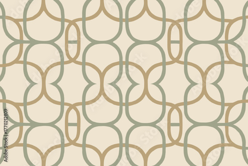 Connected texture repetition grid loop linen symmetry producing rhythmic harmonious vector strands