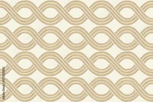 Motif textile harmony layered loop linen continuous vector calm illustration smooth repetition