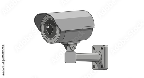 Security Camera Illustration for Surveillance and Protection Needs