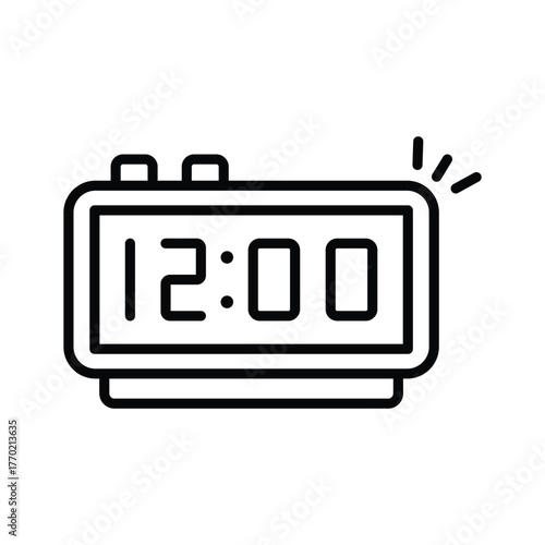 Clock showing midnight countdown for New Year celebration