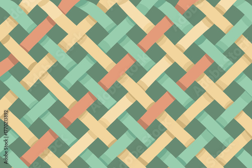 Modern curvature ribbon vector pattern depth illustration smooth abstract bands creating sense