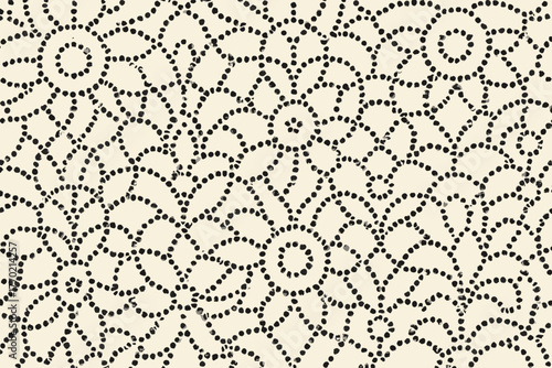 Dotlace vector small pattern rhythm illustration thin elegant circular networks abstract made