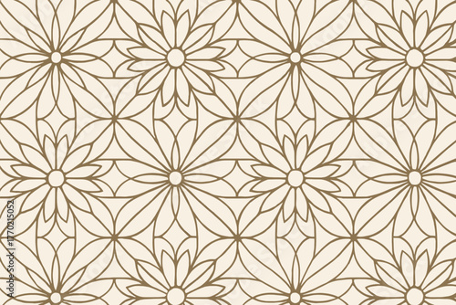 Illustration nodes grid geometric layered detailed elegant petal ornamental vector