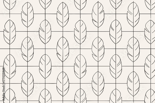 Pattern illustration grid feather evenly vector outlines fine creating lines spaced seamless