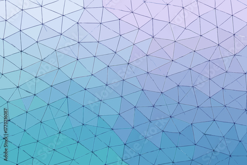 Illustration polygonal mesh continuous gradient built transparency geometric vector layered pattern forming