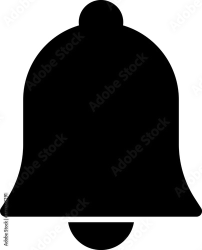 ベルのシルエットアイコン、通知やアラームのコンセプト