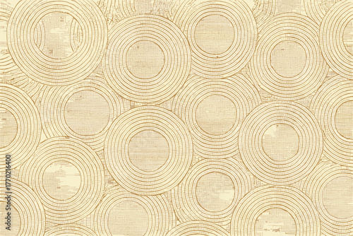 Illustration decorative reminiscent gently rhythm vector forming woven linenring pattern rings harmony