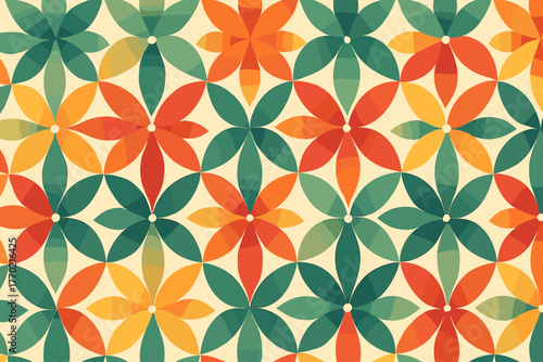 Vector petal forming illustration floral chains decorative gradient links overlapping diagonal