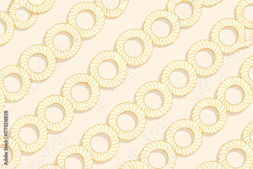 Illustration blending rings pattern seashell vector loop geometric organic diagonal precision chains