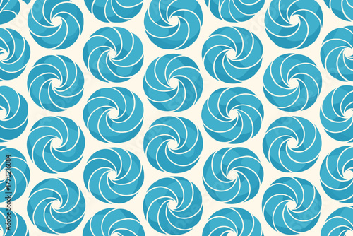 Continuous smooth concentric shell illustration paths arranged symmetry design enhanced oceanic gradients