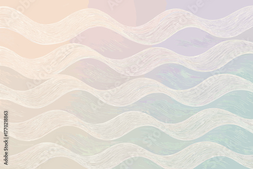 Elegance wave linen forming delicate vector gradient repetitive across illustration pattern