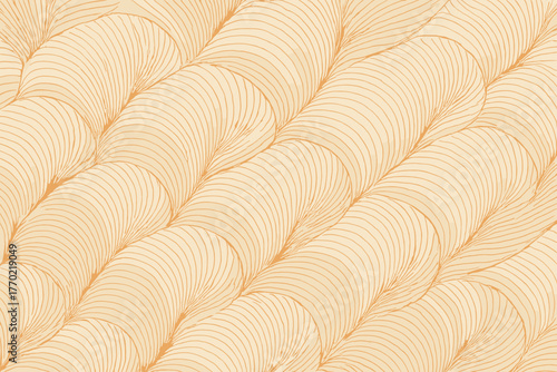 Fine wavy vector shellstripe design elegance illustration seamless tones seashell gentle lines