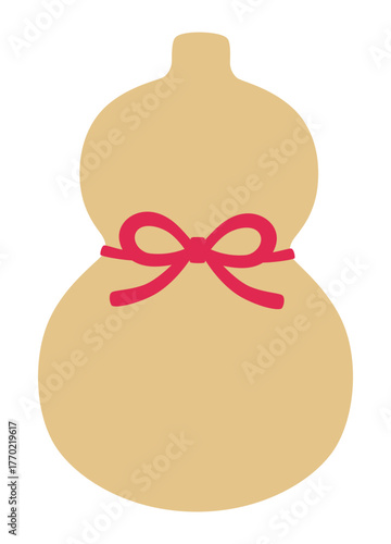 ひょうたんのベクターイラスト。正月、縁起物