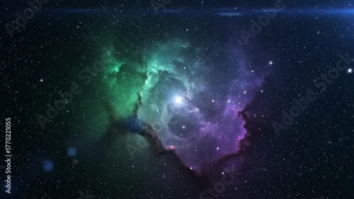Wallpaper Mural 4K Space Scene – Abstract Space Rocks in Orion Nebula Galaxy Loop Torontodigital.ca