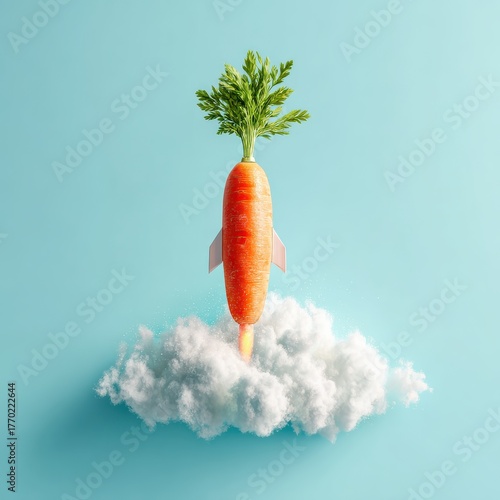 Carrot rocket launch