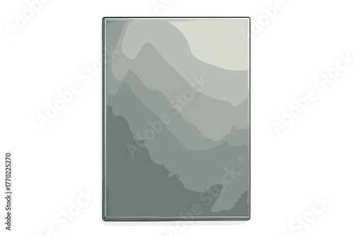 Panel rectangular detailed texture glass capturing surface light reflections vector illustration naturally