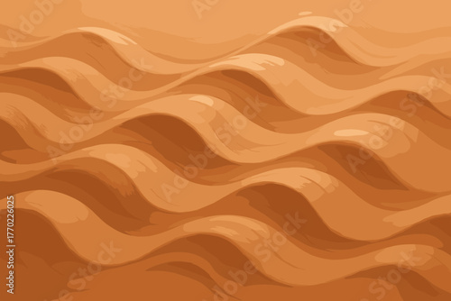 Clay dunes highlights claywave shaped sand organic illustration smooth defining vector oscillating