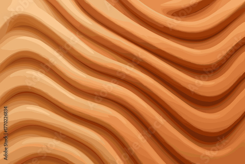 Light rhythmic soft enhancing vector clay sculpted harmony order illustration tactile warm